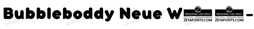 Bubbleboddy Neue W05字体转换